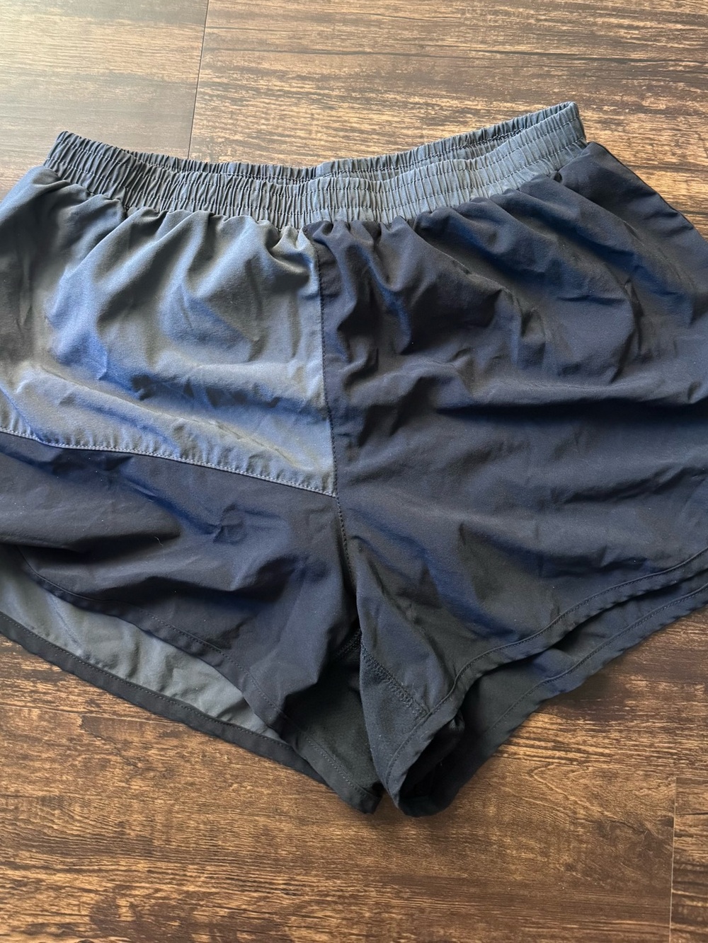 rabbit Running Shorts Gray Black Colorblock Men's Size Large L